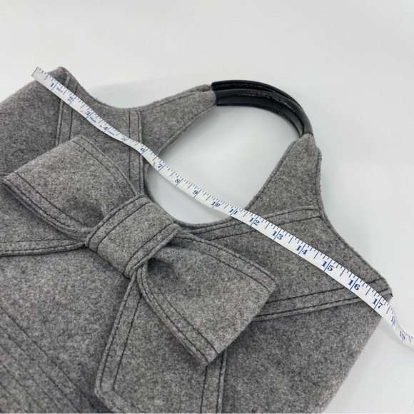 Kate Spade Lg Walker Park Tate Wool Bow Bag Romantic Coquette Luxury Feminine - Picture 11 of 15